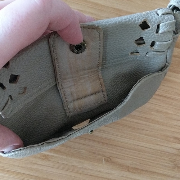 Mossimo Grey Diecut Mini Crossbody Purse - Picture 9 of 10